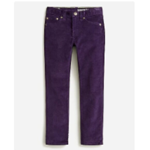 J. Crew Other - J.Crew Boys' Stretch Corduroy Deep Amethyst Purple Pant Size 12 NWT